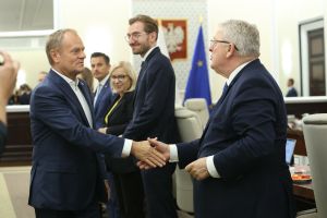 Donald Tusk i Czesław Siekierski