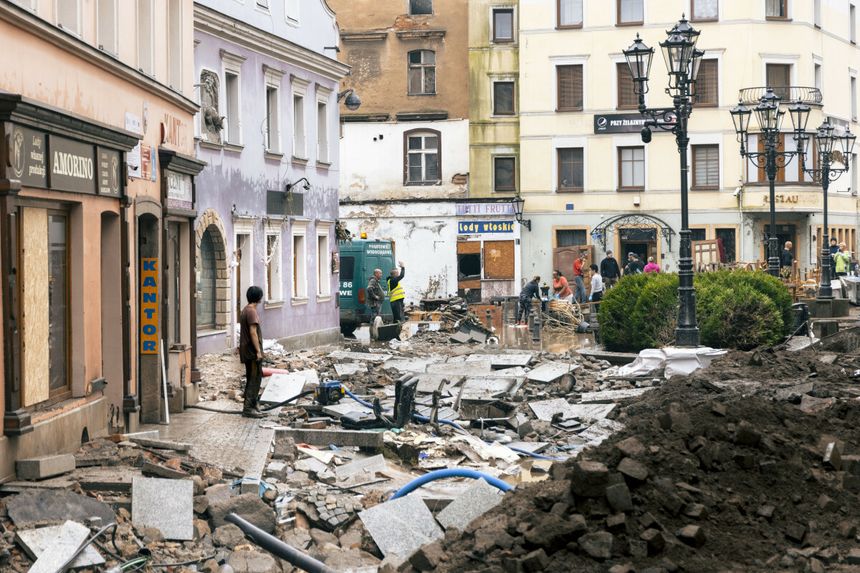 Kłodzko po powodzi