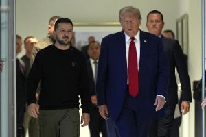 Wołodymyr Zełenski i Donald Trump