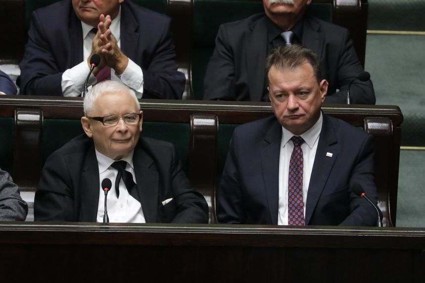 Jarosław Kaczyński i Mariusz Błaszczak
