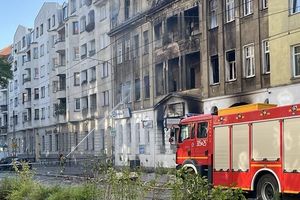 Pożar kamienicy w Poznaniu
