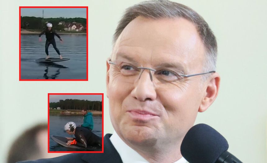 Andrzej Duda jet surfing