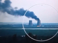 Dym nad elektrownią atomową w Zaporożu