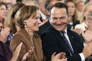 Radosław Sikorski z żoną Anne Applebaum