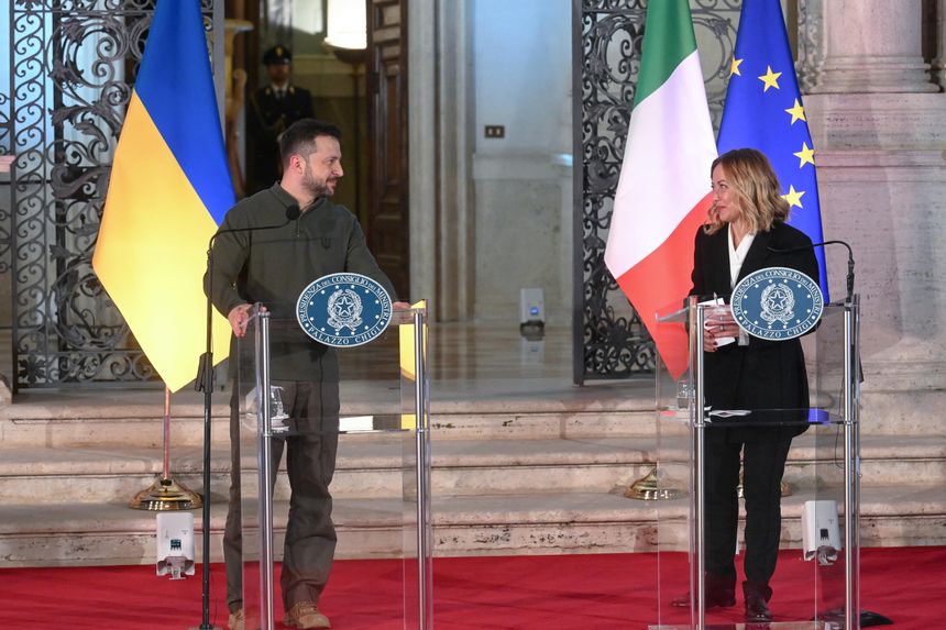 Giorgia Meloni, Wołodymyr Zełenski