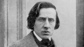 Fryderic Chopin fotografia czarnobiała 