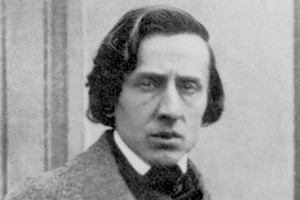 Fryderic Chopin fotografia czarnobiała 