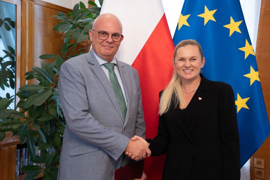 Robert Zakrzewski i Barbara Nowacka