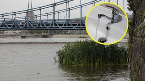 Odra we Wrocławiu i kran