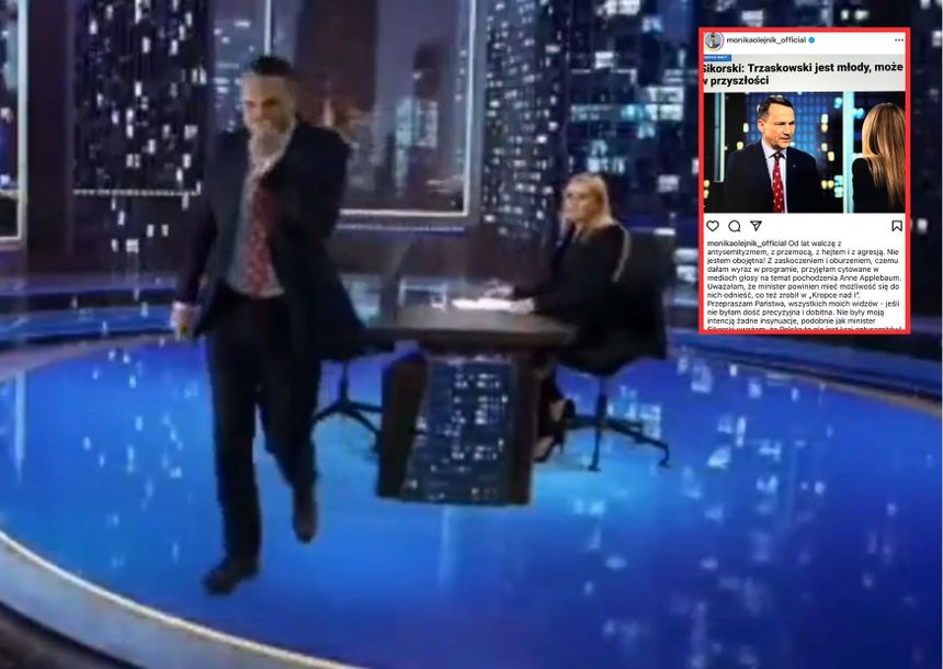 Sikorski oburzony wyszedł ze studia