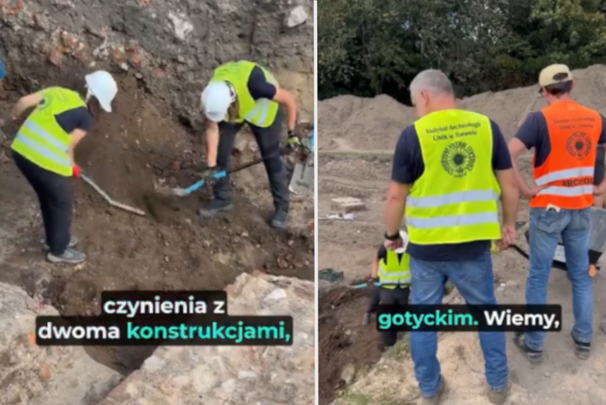 Archeolodzy w kompleksie św. Ducha w Toruniu