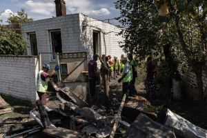 Zniszczone domy w Ukrainie, zdj. ilustracyjne