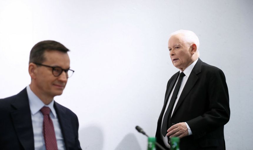 Mateusz Morawiecki i Jarosław Kaczyński
