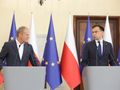 Donald Tusk i Andrzej Domański