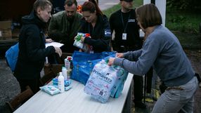 Zbiórka darów dla powodzian w Warszawie 