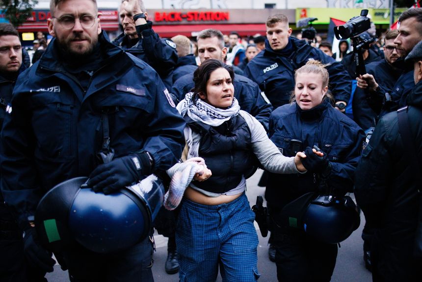 Protest w Berlinie