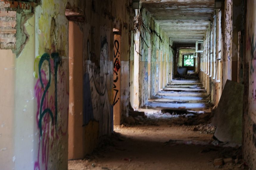 Opuszczony szpital w Legnicy