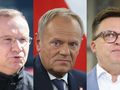 Andrzej Duda, Donald Tusk, Szymon Hołownia