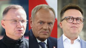 Andrzej Duda, Donald Tusk, Szymon Hołownia