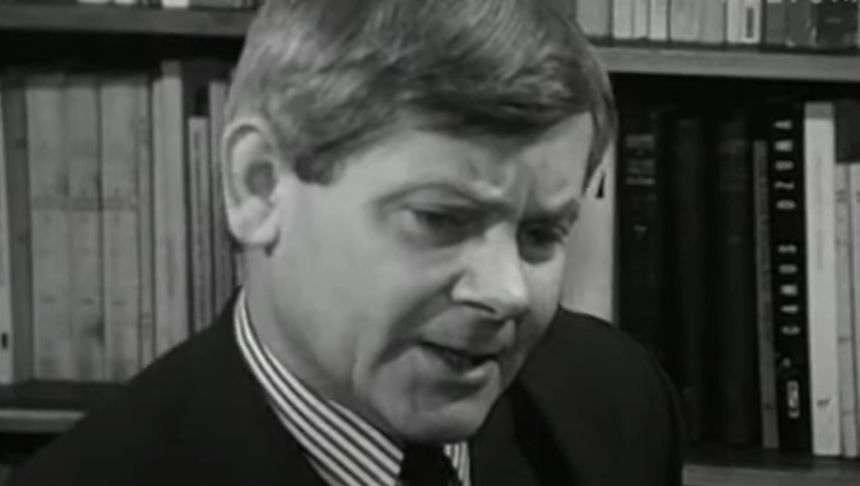 Zbigniew Herbert kadr z wywiadu dla TVP