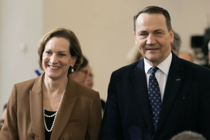 Anne Applebaum i Radosław Sikorski