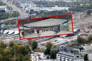 nowa galeria handlowa na stacji Warszawa Zachodnia (wizualizacja)
