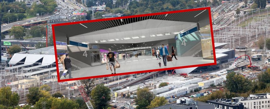 nowa galeria handlowa na stacji Warszawa Zachodnia (wizualizacja)