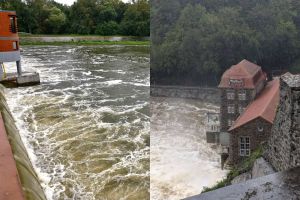 Niebezpieczne warunki na zaporze Pilichowice