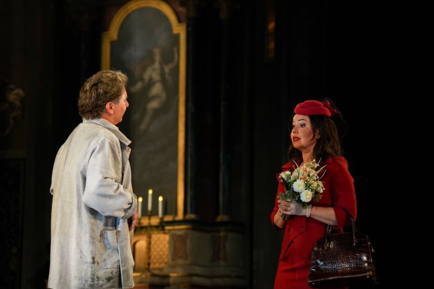 Aleksandra Kurzak i Roberto Alagna na próbie