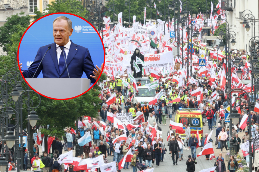 Protest rolników w Warszawie