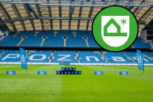 Stadion piłkarski w Poznaniu i nowe logo Poznani