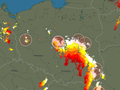 Gdzie jest burza? mapa na żywo