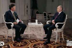 Tucker Carlson i Władimir Putin