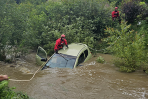 Wypadek w miejscowości Hoszów koło Ustrzyk Dolnych