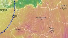 Mapa temperatury w Wielkanoc
