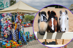 Zabawki hobby horse na straganach