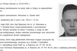 Tomasz Szmydt list gończy