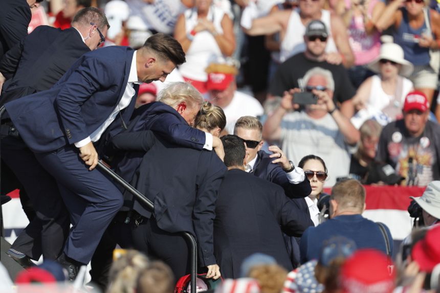 Donald Trump na wiecu w Butler