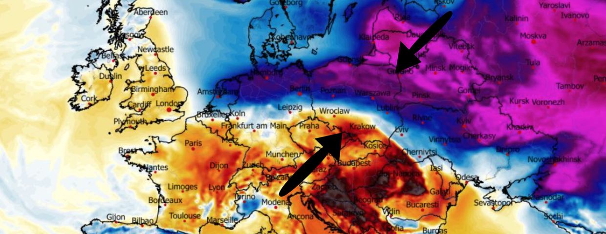 Anomalia temperatury mierzona na wysokości 2 m nad powierzchnią gruntu 04.02