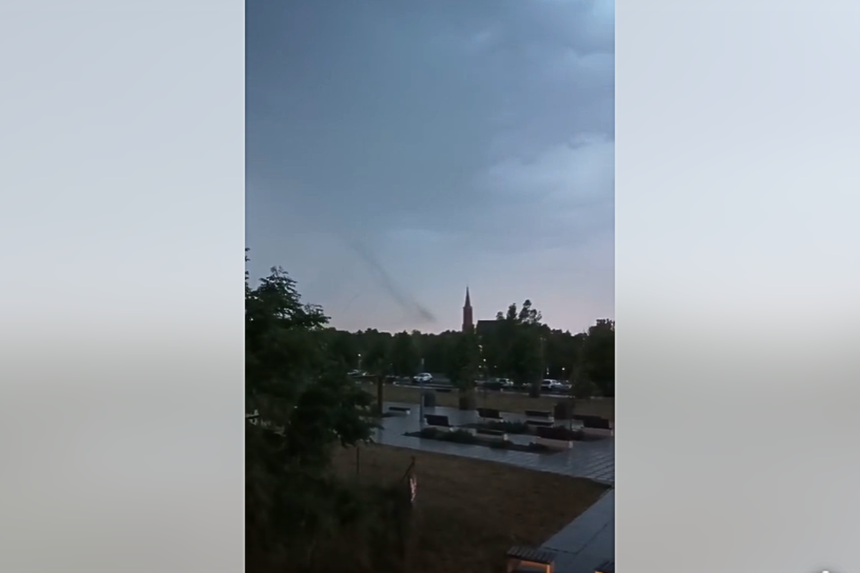 Trąba powietrzna w Głogowie