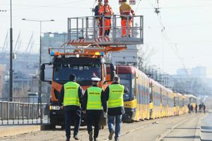 zerwana trakcja w centrum Warszawy
