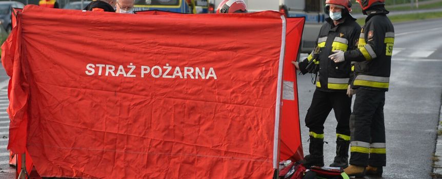 wypadek, straż pożarna, parawan