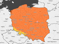 Mapa ostrzeżeń pogodowych