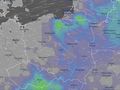 Mapa opadów w Polsce