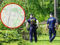 Patrol policji i mapa Poznania