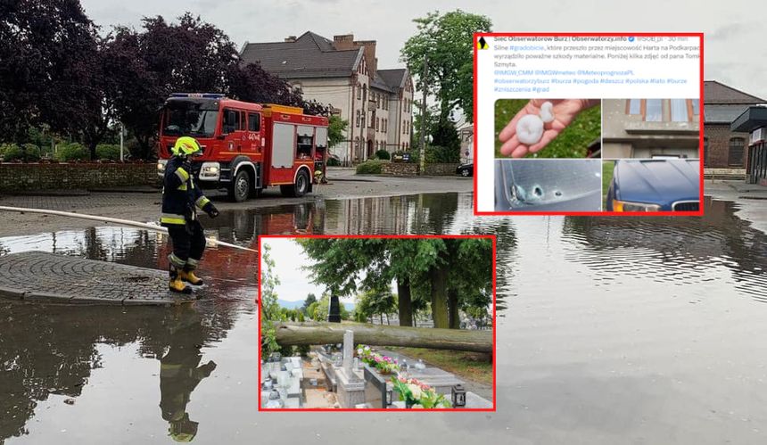 Burze nad Polską 22 czerwca