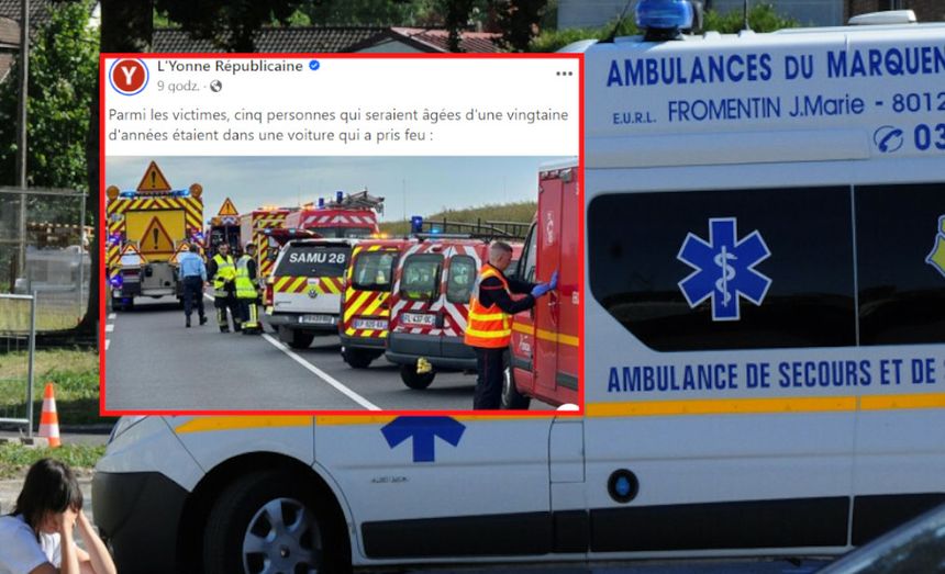 Wypadek we Francji