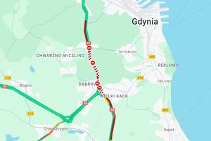 Wypadek na S6, zablokowana droga