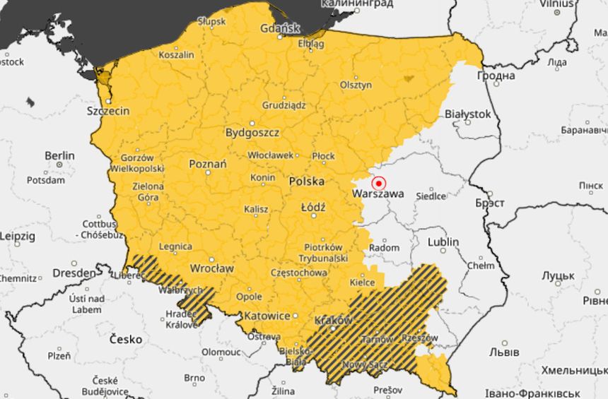 Pogoda przymrozki 20 kwietnia