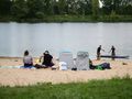 Ludzie na plaży